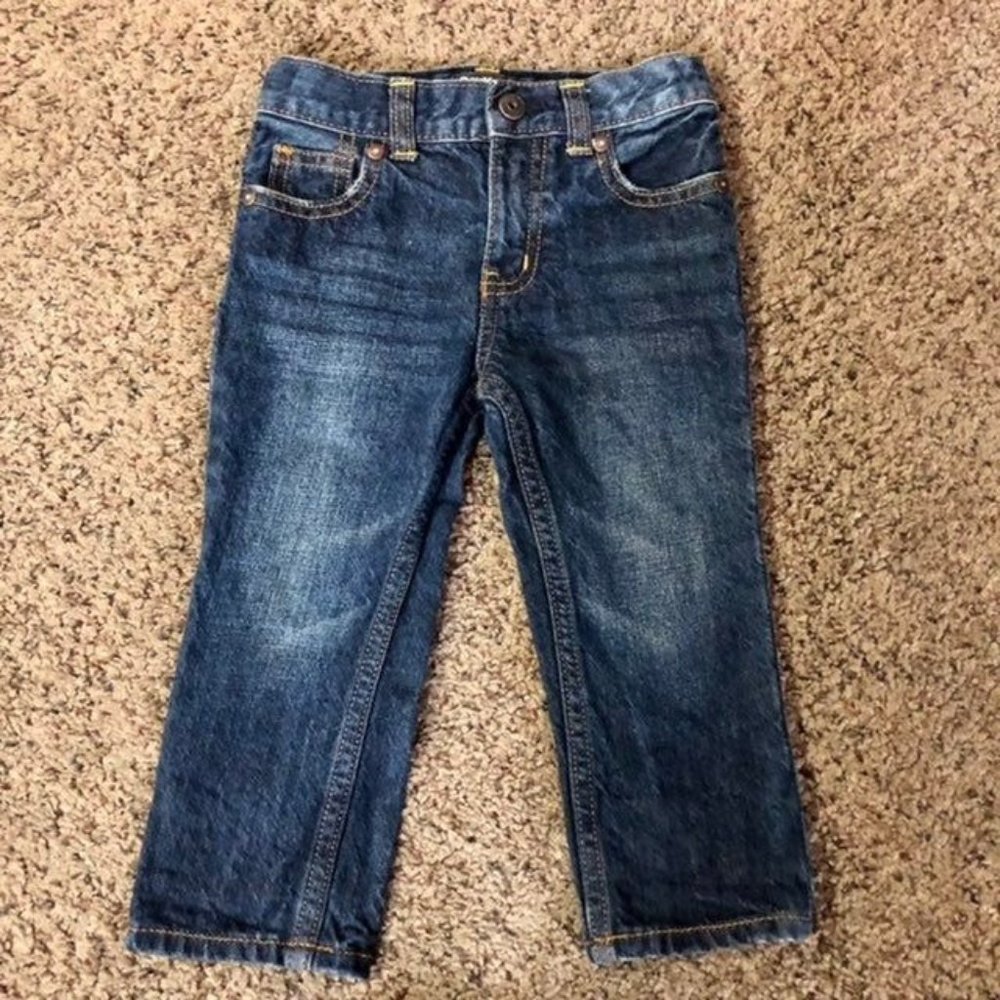 OshKosh Bgosh Straight Jeans Used Toddler Boys 18 Months